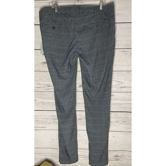 NWT Canali Gray Plaid pants 56 (40 x 35 ) Trousers Contemporary Fit Linen Blend* - Picture 7 of 16